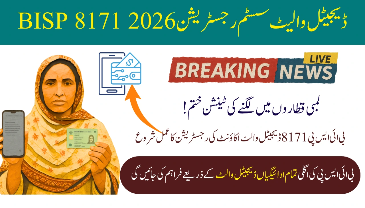BISP 8171 digital wallet system registration & Payment Verification 2026 - Full Guide