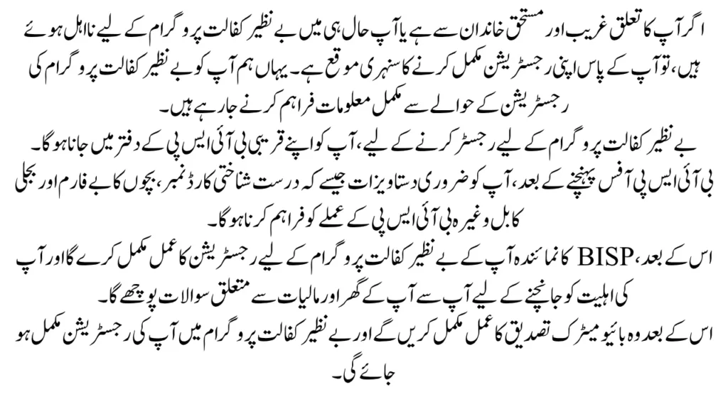 How to Complete Benazir Kafalat Registration 2026 - Step By Step Complete Guide