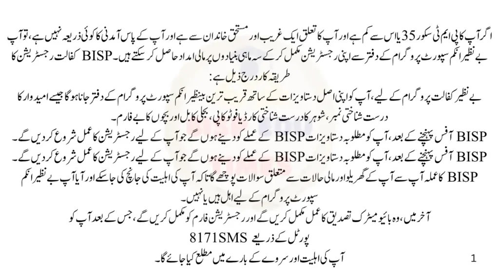 Step by Step Process for the Benazir kafalat program Registration in June 2026