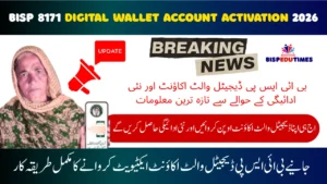 BISP 8171 Digital Wallet Account Activation 2026 – Complete Guide to Activate Your Wallet & Receive Payments