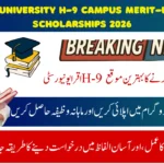 Iqra University H-9 Campus Merit-Based Scholarships 2026 Eligibility, Application Process, and Important Guidelines